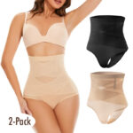 High-Waist Shapewear Girdle for Women, Comfortable Fit and Stylish Design (2-Pack)