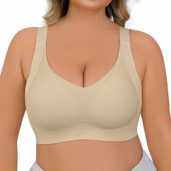 Plus Size Wireless Push-Up Bra for Women – Comfortable, Breathable Bralette for Daily and All-Season