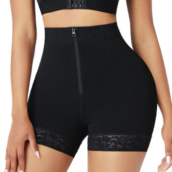 Lace Butt Lifter Shapewear with Steel Boning, High-Waist Tummy Control Enhancer for Women