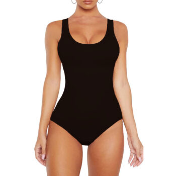 Seamless Crewneck Bodysuit Shapewear - Minimalist Basic Fit with Comfortable Compression