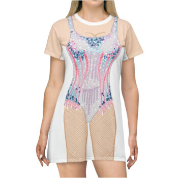 Plus Size Leg Opening Night T-shirt Dress