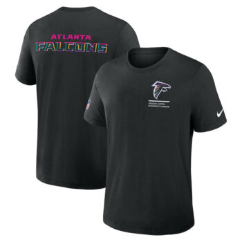 Atlanta Falcons Black 2025 Crucial Catch T-Shirt