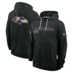 Baltimore Ravens Black 2025 Crucial Catch Sideline Standard Issue Hoodie