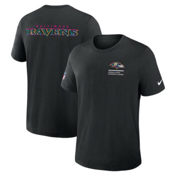 Baltimore Ravens Black 2025 Crucial Catch T-Shirt