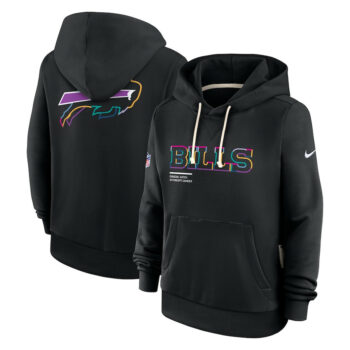 Buffalo Bills Black 2025 Crucial Catch Sideline Standard Issue Hoodie