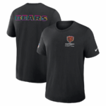 Chicago Bears Black 2025 Crucial Catch Tri-Blend T-Shirt