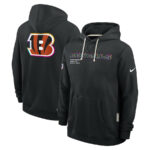Cincinnati Bengals Black 2025 Crucial Catch Sideline Standard Issue Hoodie