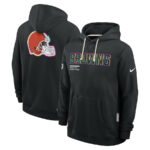Cleveland Browns Black 2025 Crucial Catch Sideline Standard Issue Hoodie