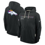 Denver Broncos Black 2025 Crucial Catch Sideline Standard Issue Hoodie