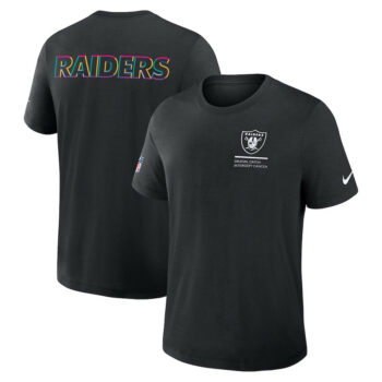 Las Vegas Raiders Black 2025 Crucial Catch T-Shirt