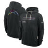 Los Angeles Chargers Black 2025 Crucial Catch Sideline Standard Issue Hoodie