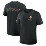 Minnesota Vikings Black 2025 Crucial Catch T-Shirt