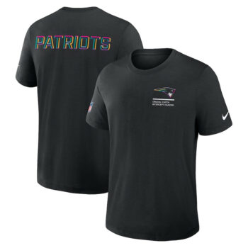 New England Patriots Black 2025 Crucial Catch T-Shirt