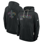 New Orleans Saints Black 2025 Crucial Catch Sideline Standard Issue Hoodie
