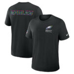 Philadelphia Eagles Black 2025 Crucial Catch T-Shirt