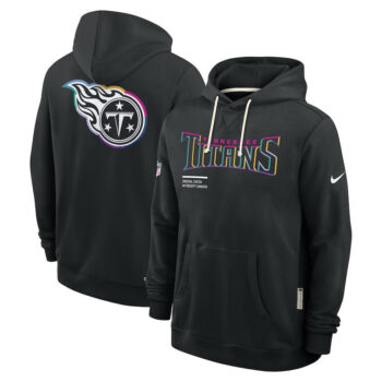 Tennessee Titans Black 2025 Crucial Catch Sideline Standard Issue Hoodie