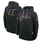Washington Commanders Black 2025 Crucial Catch Sideline Standard Issue Hoodie