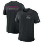 Washington Commanders Black 2025 Crucial Catch T-Shirt