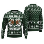 2025 Christmas Our Balls Are Bigger Football Ugly Christmas Sweater-Green