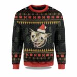 Coughing Cat Meme Christmas Ugly Sweater