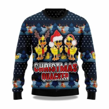 Cute Duck Quacker Ugly Christmas Sweater
