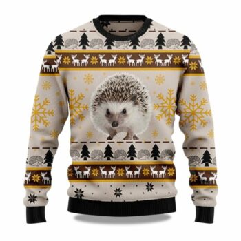 Cute Hedgehog Ugly Christmas Sweater