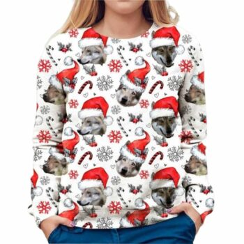 Czechoslovakian Wolfdog Ugly Christmas Sweater