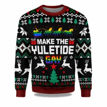 Make The Yuletide Gay Ugly Christmas Sweater