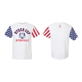 2025 Ryder Cup American Flag T-Shirt-White