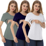 Maternity & Nursing Short Sleeves T-Shirts (3-Pack) NEW