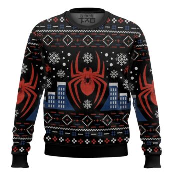 Spiderman,New York City Christmas Ugly Sweater