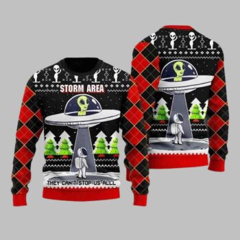 Alien Astronaut Ugly Christmas Sweater