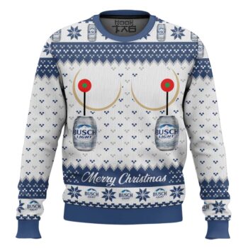 Busch Light Titties Funny Ugly Sweater