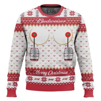Budweiser Titties Funny Ugly Sweater