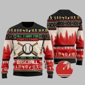 Baseball Ugly Christmas Sweater