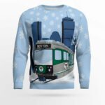 Boston MBTA Holiday Sweater 2025 (No Light Up)
