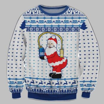 Bud Light Santa Ugly Christmas Sweater