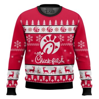 Chick Fil A Christmas Ugly Sweater Special Gift For Xmas