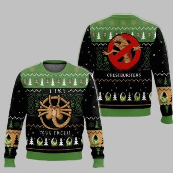 Chestbursters Alien Facehugger Ugly Christmas Sweater