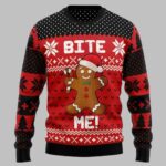 Christmas Bite Me Ugly Christmas Sweater