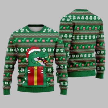 Christmas Dinosaur Ugly Christmas Sweater