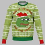Christmas Sad Pepe The Frog Meme Ugly Christmas Sweater