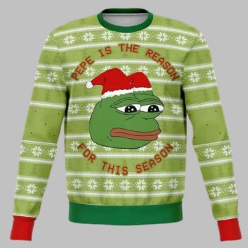 Christmas Sad Pepe The Frog Meme Ugly Christmas Sweater