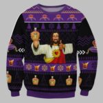 Crown Royal Jesus Like Ugly Christmas Sweater