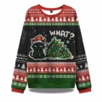 Curious Cat Ugly Christmas Sweater