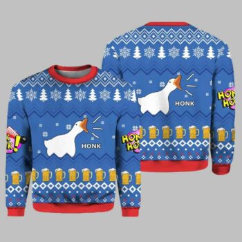 Duck Honk Honk Goose Ugly Christmas Sweater
