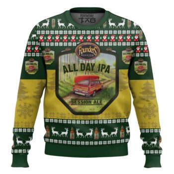Founders All Day IPA 3D Ugly Christmas Sweater Christmas Gift
