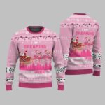 Flamingo I Am Dreaming Of A Pink Christmas Ugly Christmas Sweater