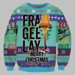 Fragile Leg Lamp Gra Gee Lay Ugly Christmas Sweater