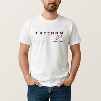Freedom Sweatshirt Charlie Kirk Freedom Signature T Shirts